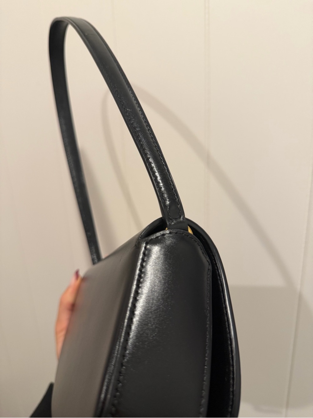 Saint Laurent mini Voltaire Black Leather Shoulder Bag - Picture 7 of 8